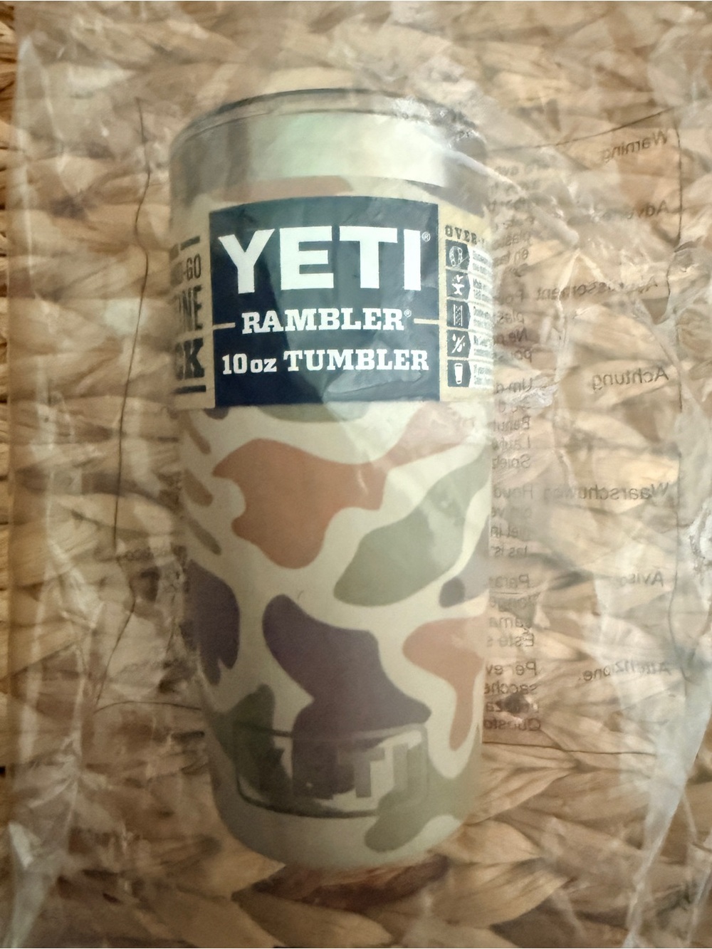 NWT Yeti TAN CAMO Rambler 10oz Tumbler - LIMITED EDITION - Picture 3 of 4